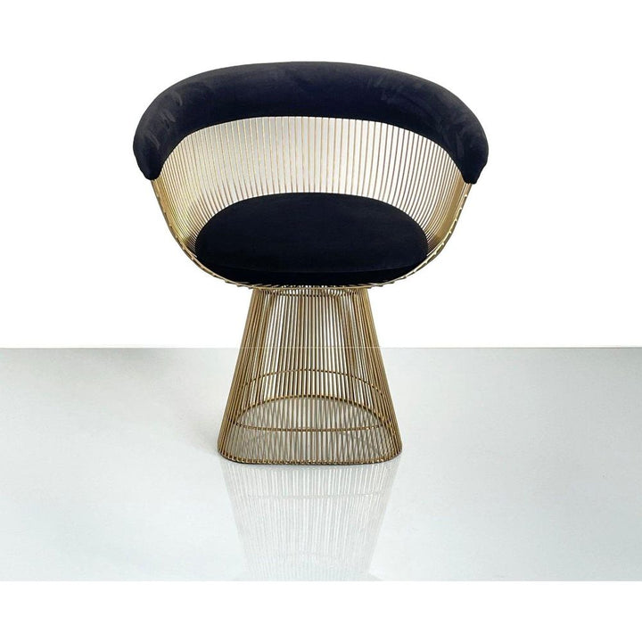 Platner Dining Chair-France & Son-FMC029BLKGLD-Dining ChairsPolished Gold-10-France and Son
