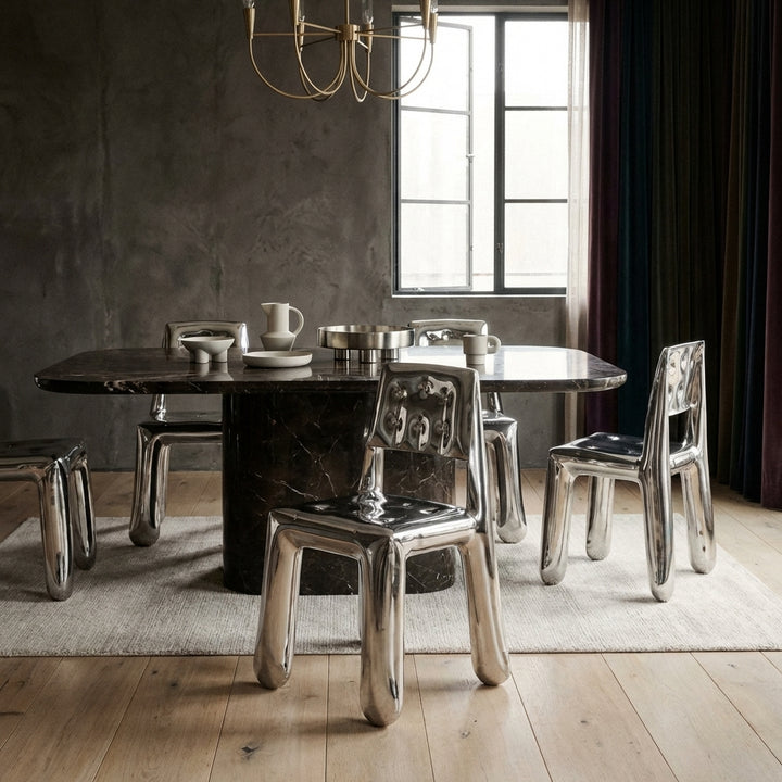 Balloon Dining Chair - Silver
