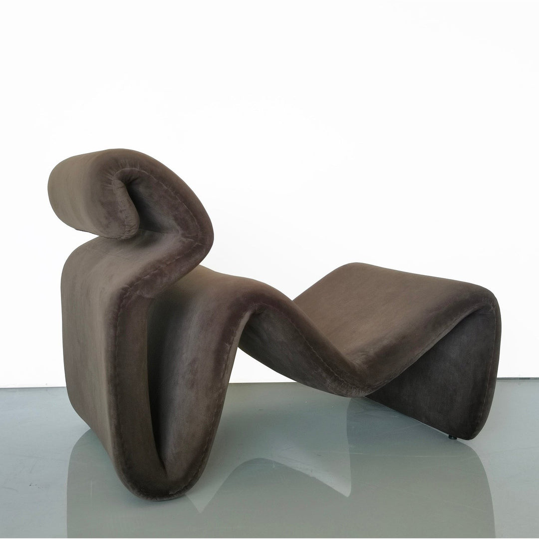 Etcetera Figure Lounge Chair + Ottoman-France & Son-FL1090BGE-FL1190BGE-Lounge ChairsBeige Set-18-France and Son