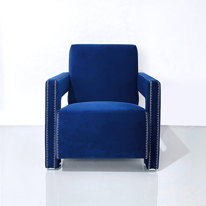 Utrecht Arm Chair-France & Son-FMC082BLUE-Lounge Chairs-2-France and Son