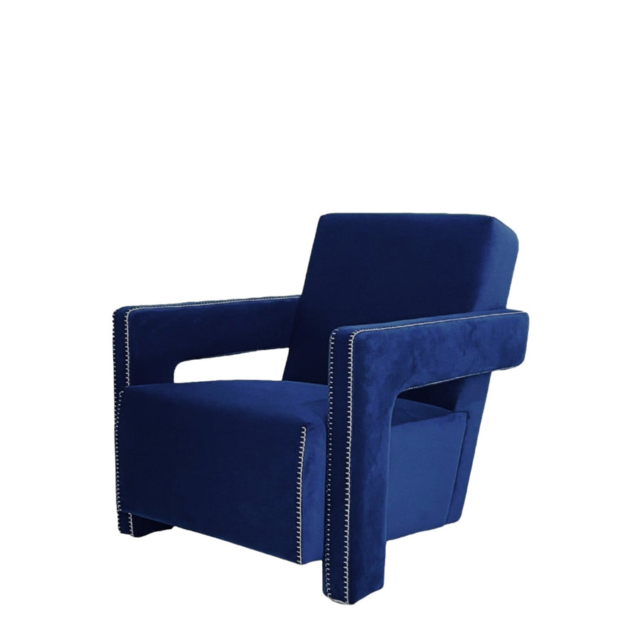 Rietveld Utrecht Lounge Chair-France & Son-FMC082BLUE-Lounge ChairsBlue-1-France and Son