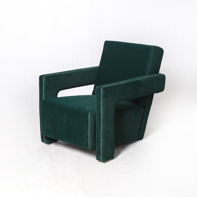 Rietveld Utrecht Lounge Chair-France & Son-FMC082DGRN-Lounge ChairsGreen-8-France and Son