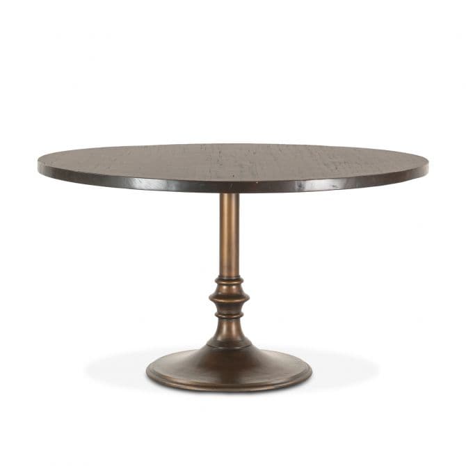 Mountain Lodge 54" Round Table Premium Dark Walnut-Home Trends & Designs-HOMETD-FML-RD54PW-Dining Tables-1-France and Son