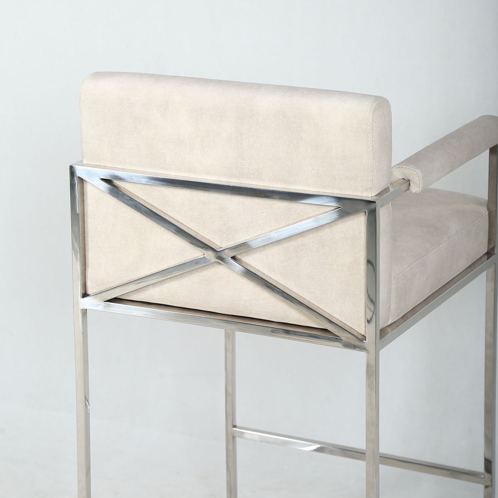 Lyra X Counter Stool - Sand - Rental Price/Week