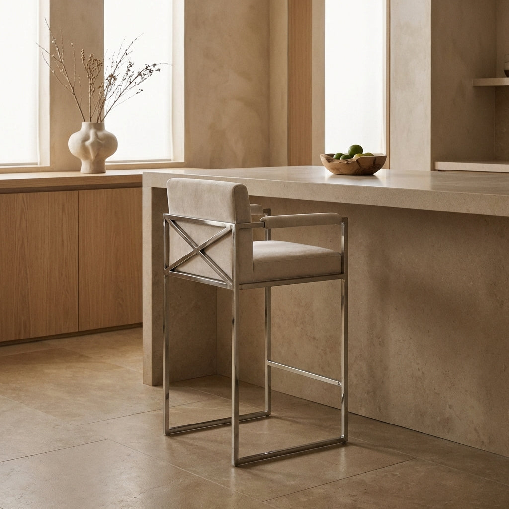 Lyra X Counter Stool - Sand