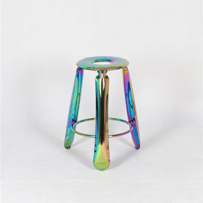 Stainless Balloon Counter Stool - Oil-slick