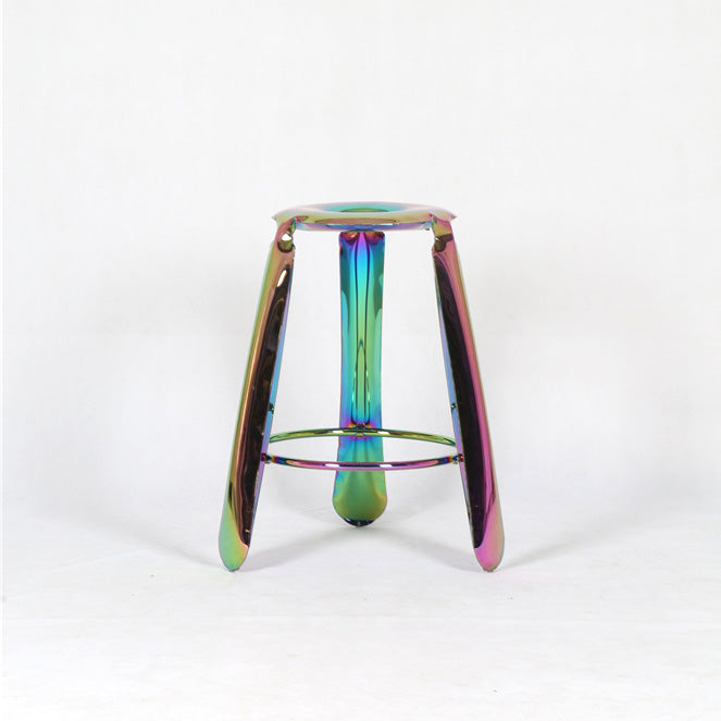 Stainless Balloon Counter Stool - Oil-slick