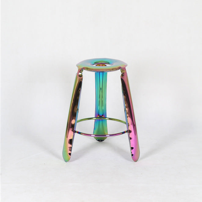 Stainless Balloon Counter Stool - Oil-slick