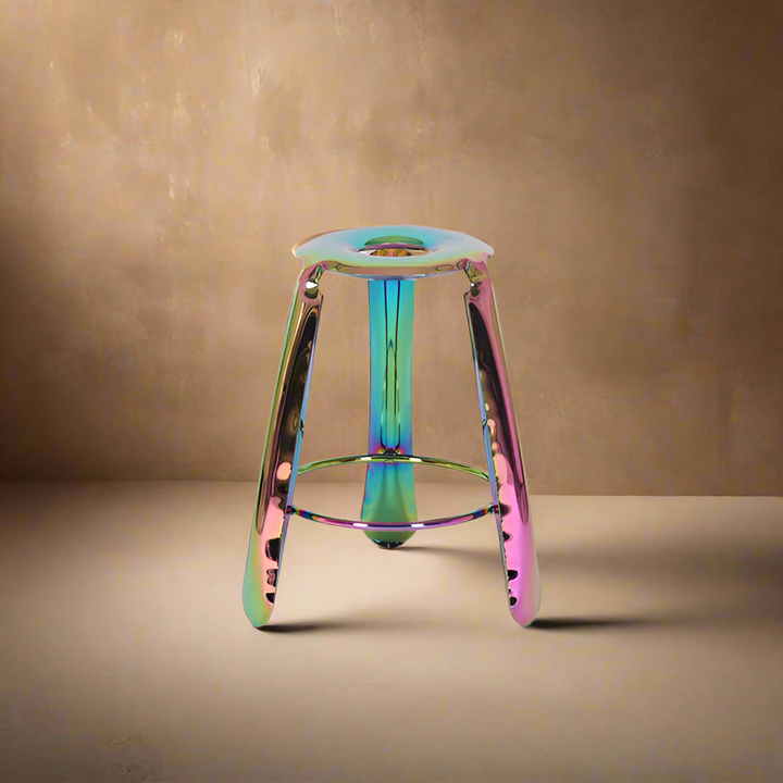 Stainless Balloon Counter Stool - Oil-slick