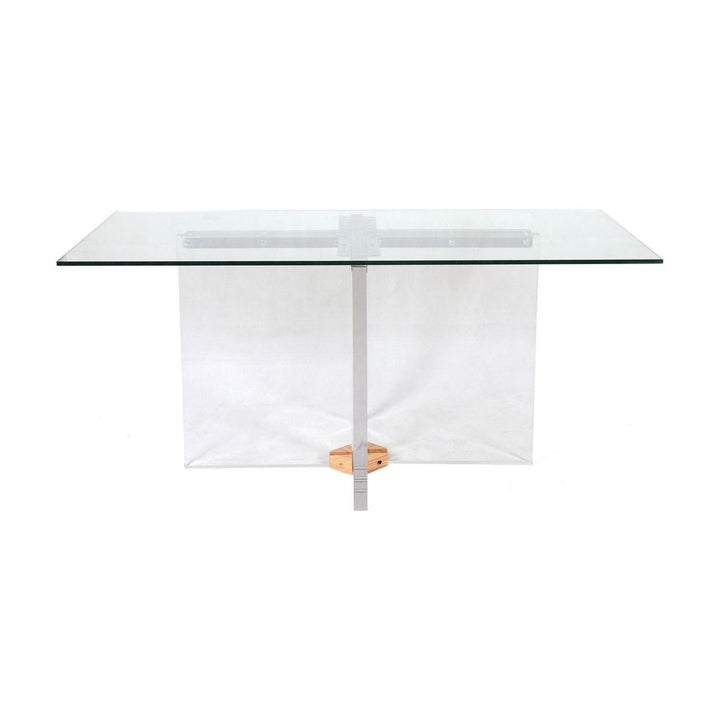 Rental Acrylic X Pedestal Dining Table Base - Rental Price/Week