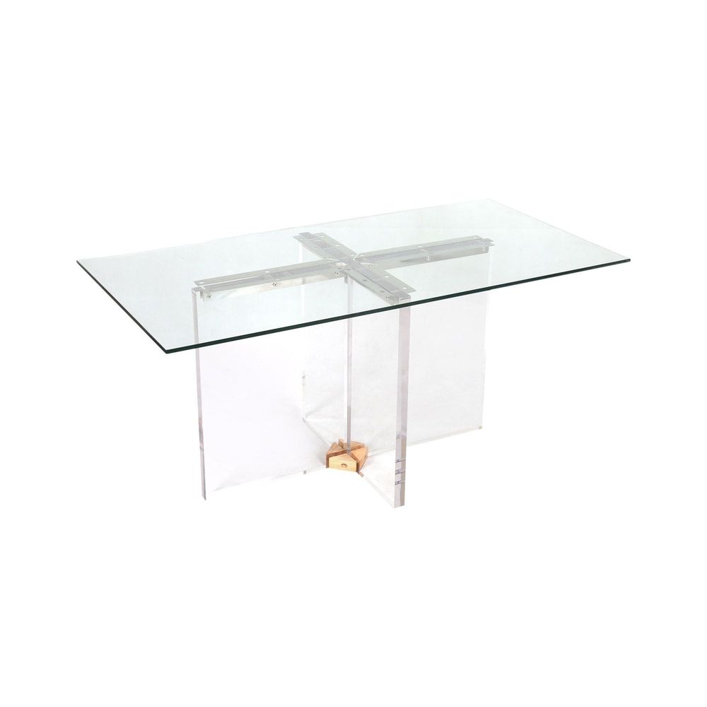 Rental Acrylic X Pedestal Dining Table Base - Rental Price/Week