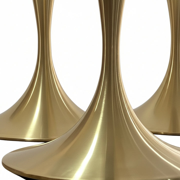 Pedestal Table Base - Brushed Gold