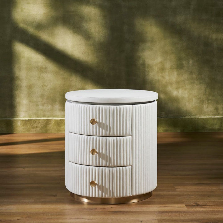 Side Tables Stanford Round Side Table - White