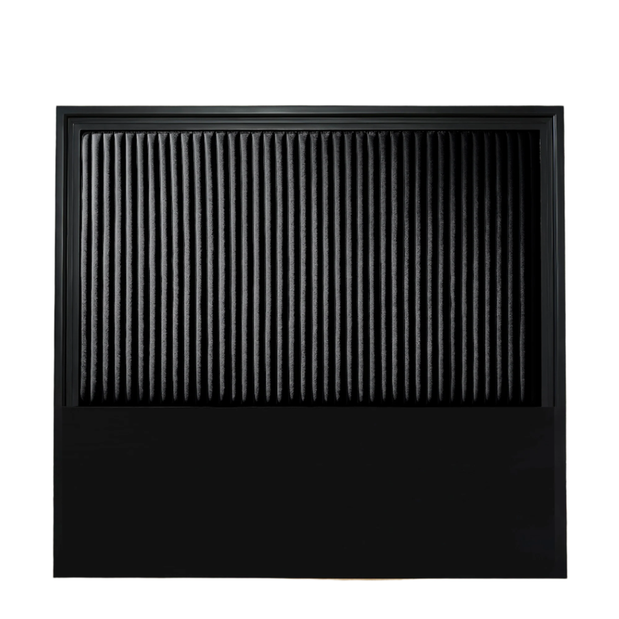 Headboards Stanford Leather King Headboard - Black