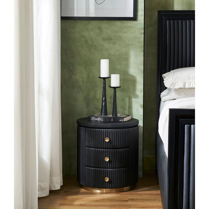 Side Tables Stanford Round Side Table - Black