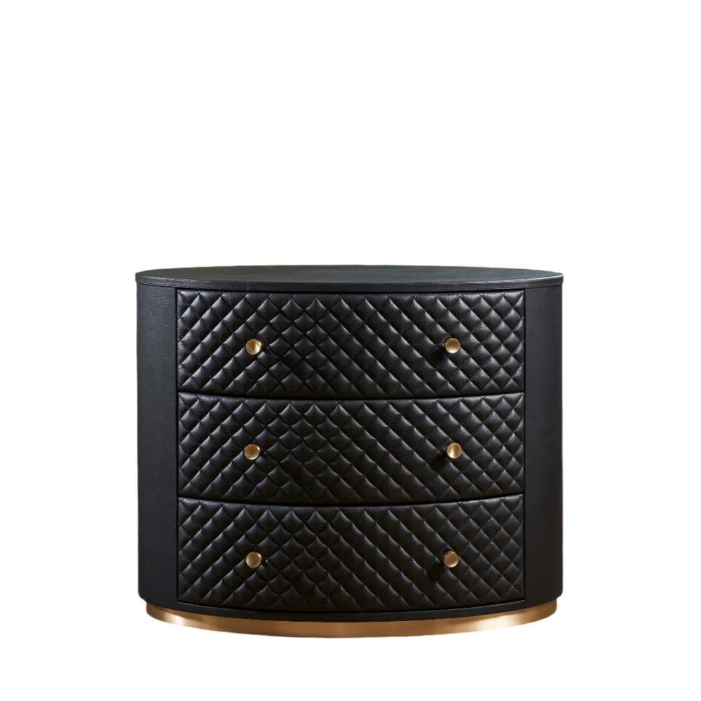 Dressers & Chests Harvard Three Drawer Chest - Black