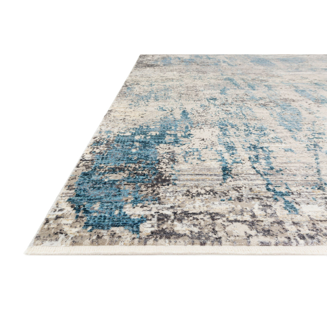 Loloi Franca Grey / Ocean 2'-7" x 13' Runner Rug