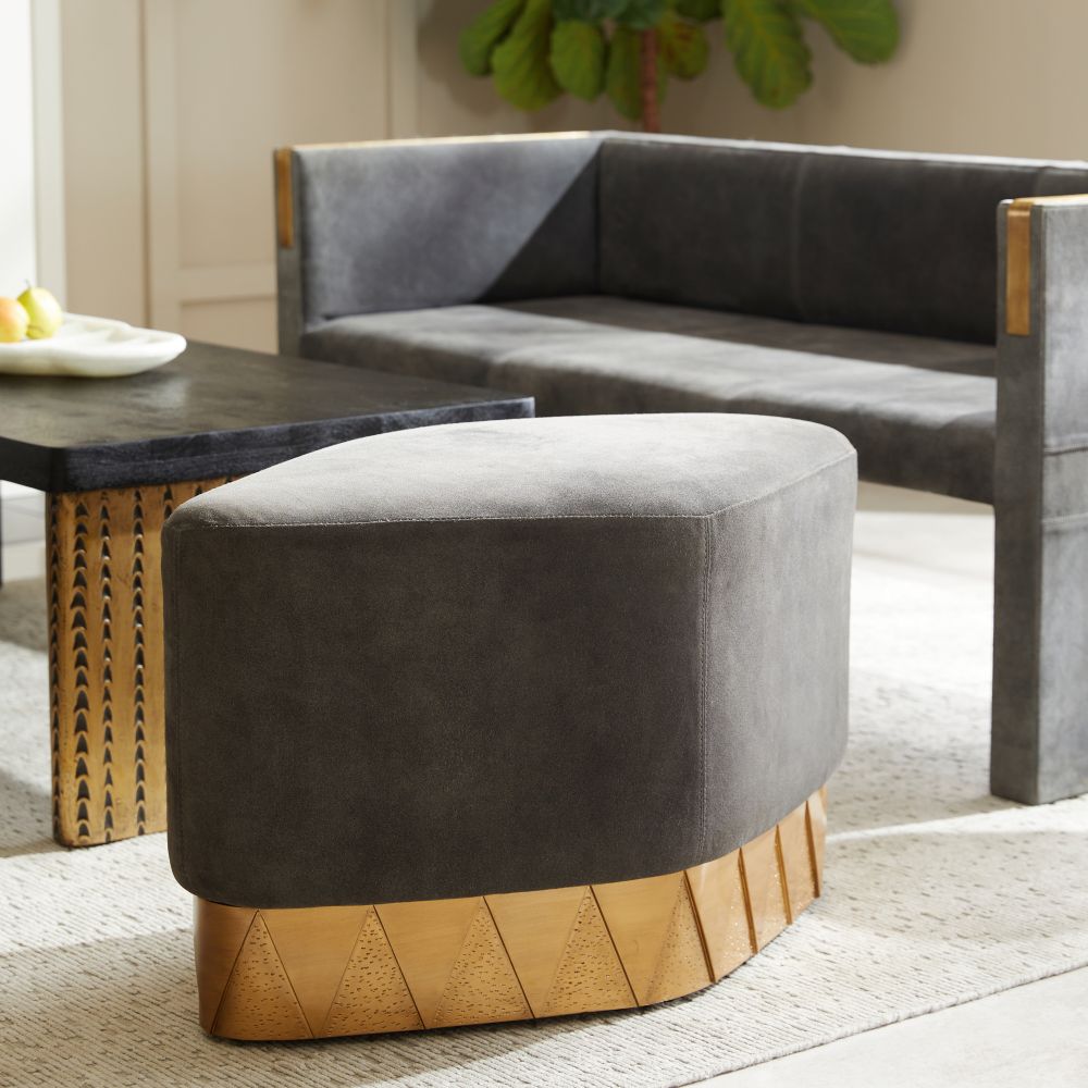 Stools & Ottomans Ellison Ottoman - Gold