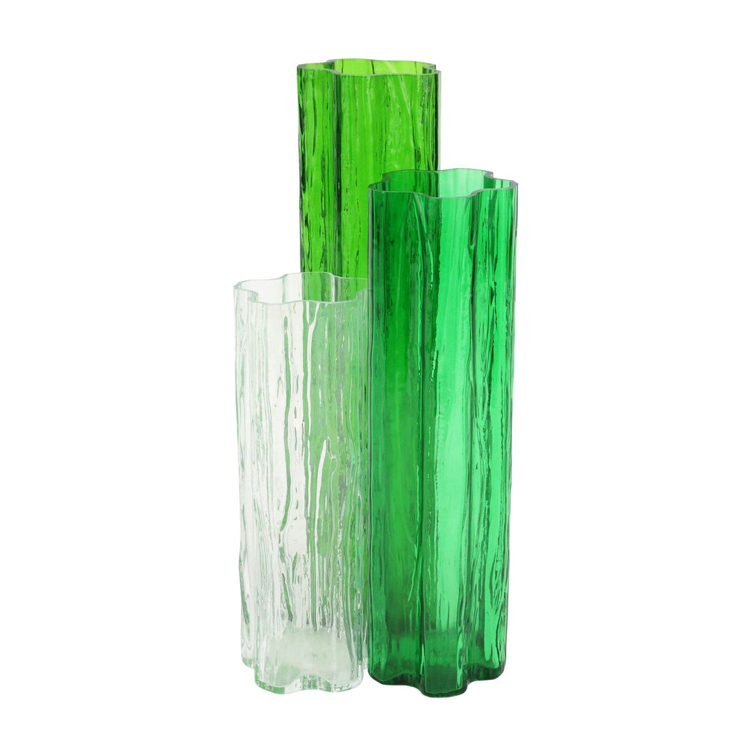 Flora Glass Vase - Green