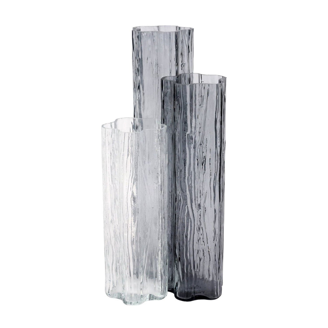 Flora Glass Vase - Gray