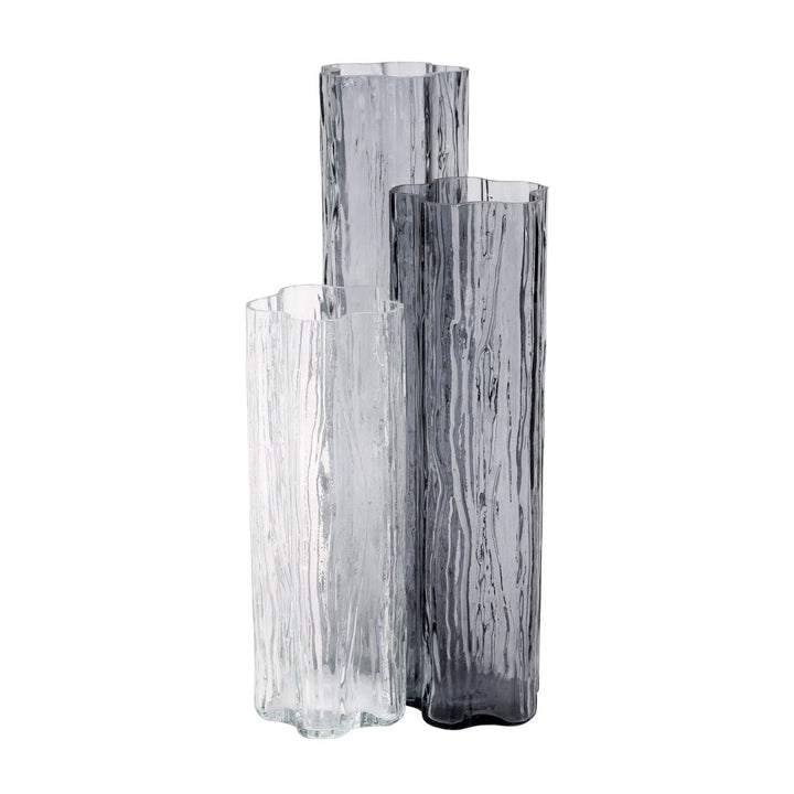 Flora Glass Vase - Gray