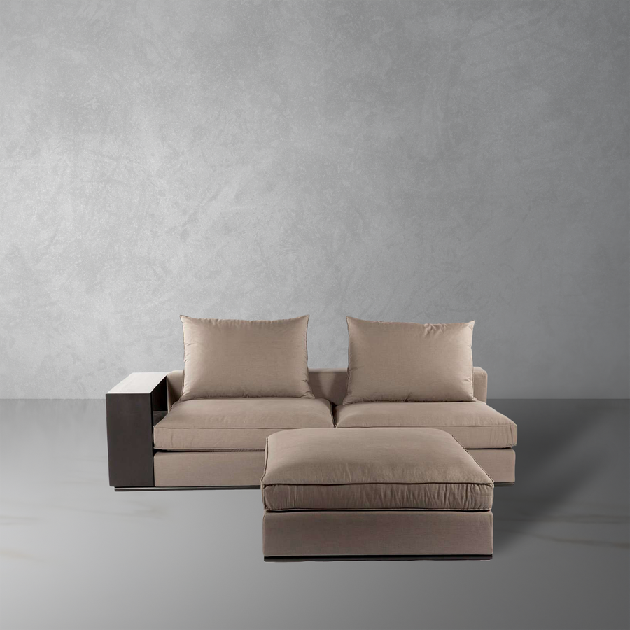 Freetown Sectional with Ottoman-France & Son-FQS002GREY-Sectionals-1-France and Son