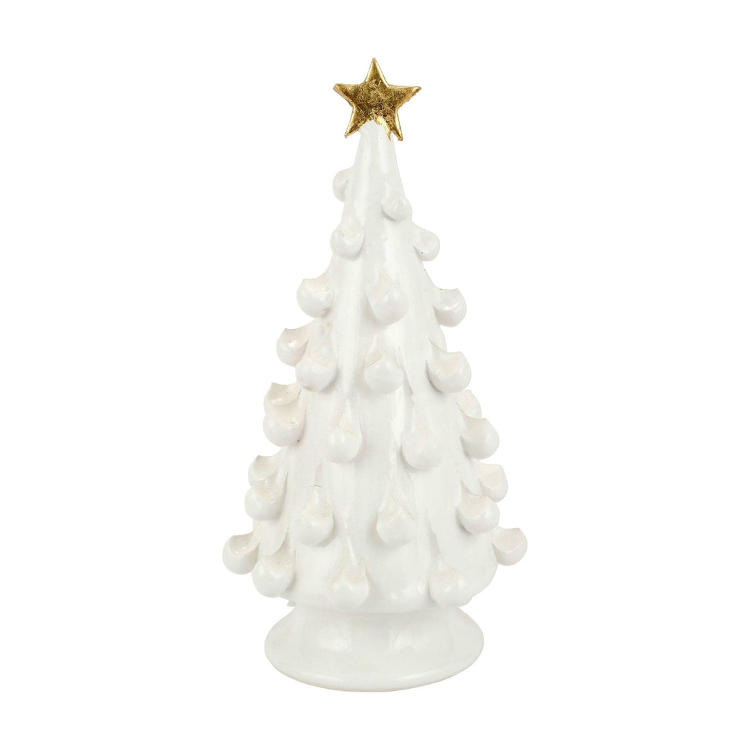 Foresta Tree with Gold Star - White