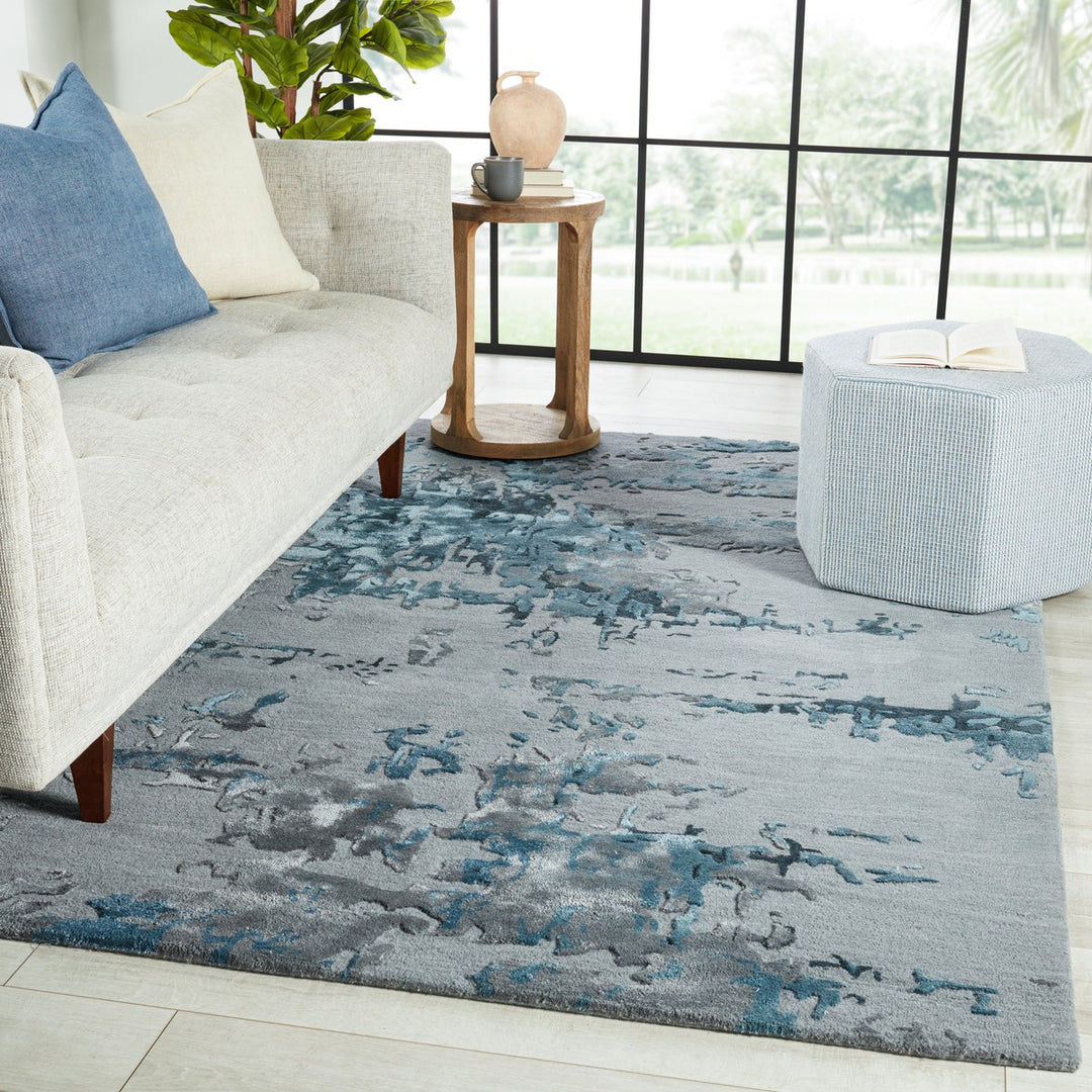 Jaipur Living Astris Handmade Abstract Blue/ Light Gray Area Rug (5'X8')