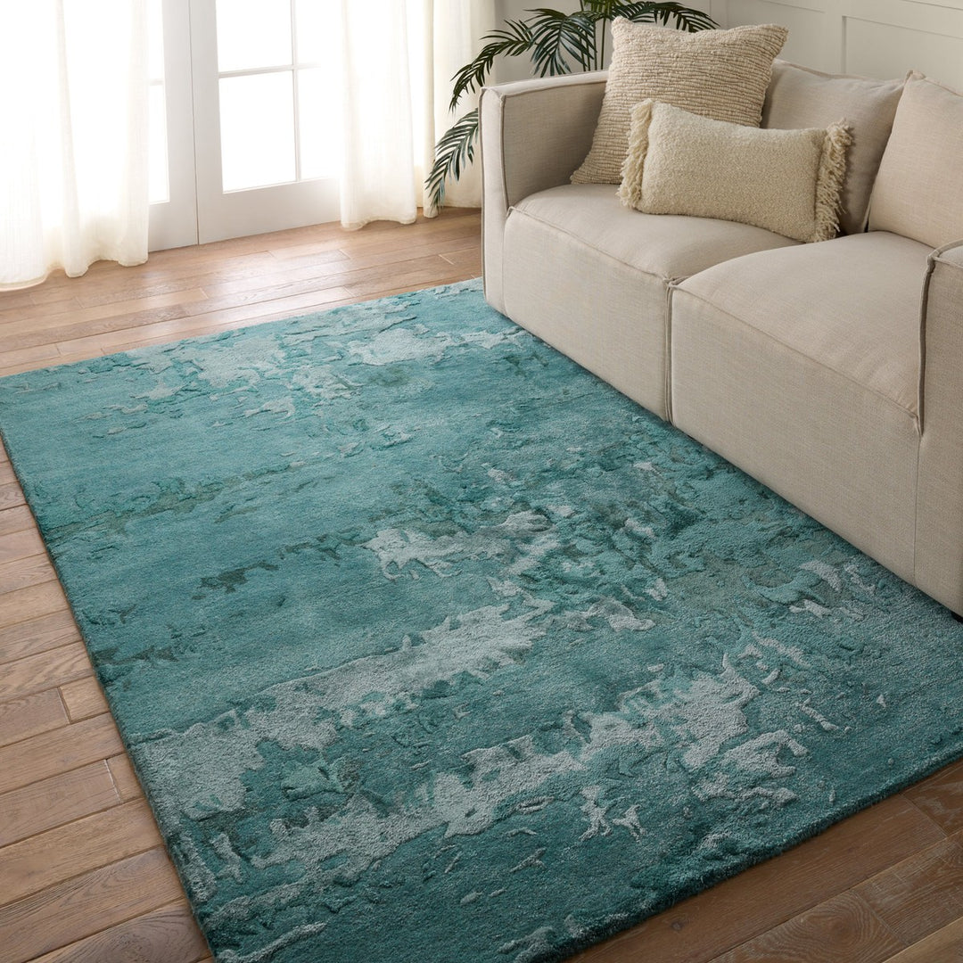 Jaipur Living Astris Handmade Abstract Teal/ Blue Area Rug (8'X10')