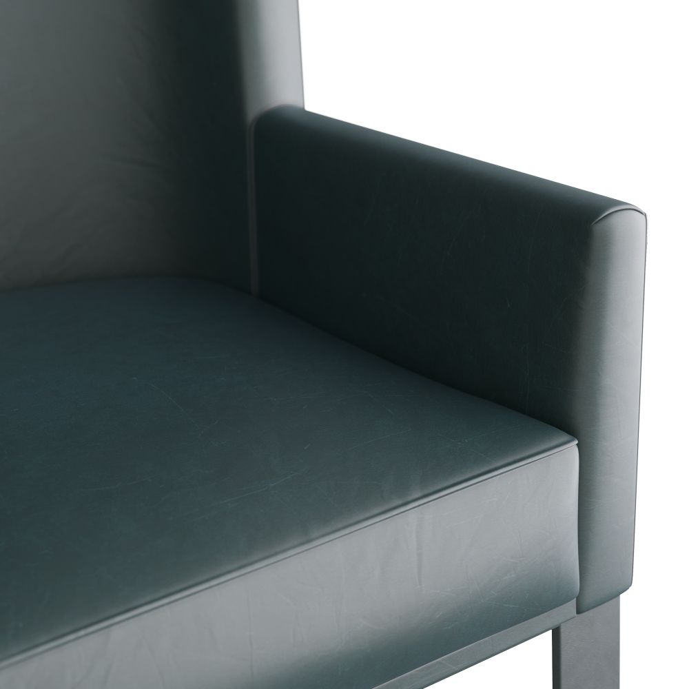 Avina Wingback Chair - Blue