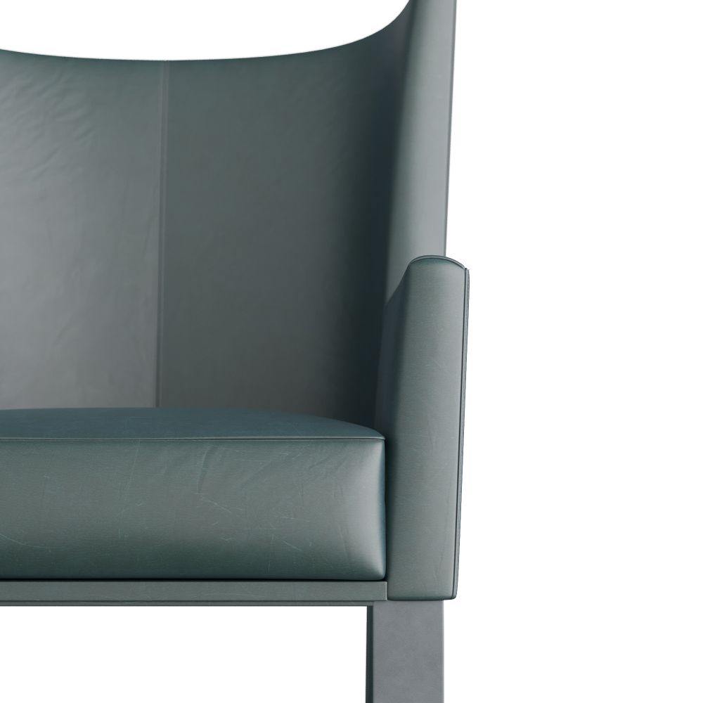 Avina Wingback Chair - Blue