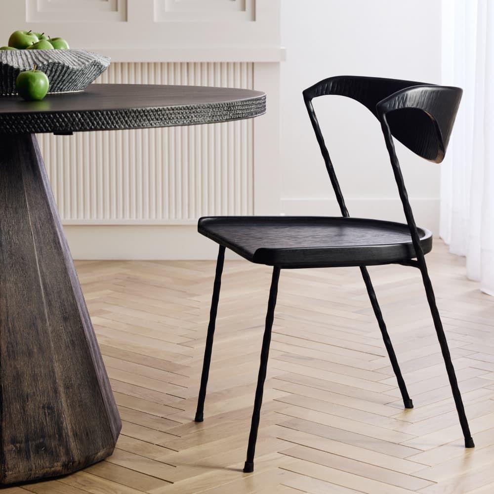 Dining Chairs Silverpine Dining Chair - Black
