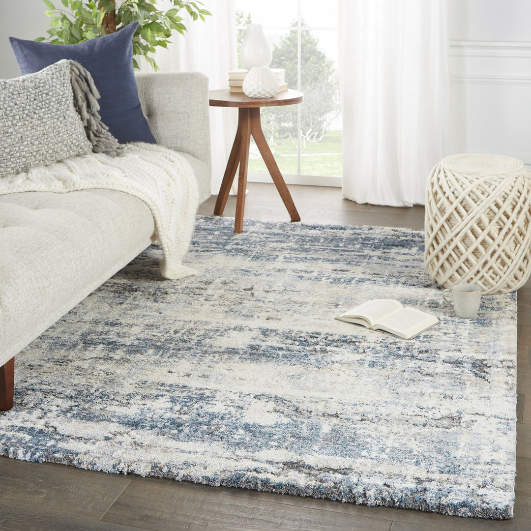 Vibe by Jaipur Living Benton Abstract Blue/ Gray Area Rug (8'X10')