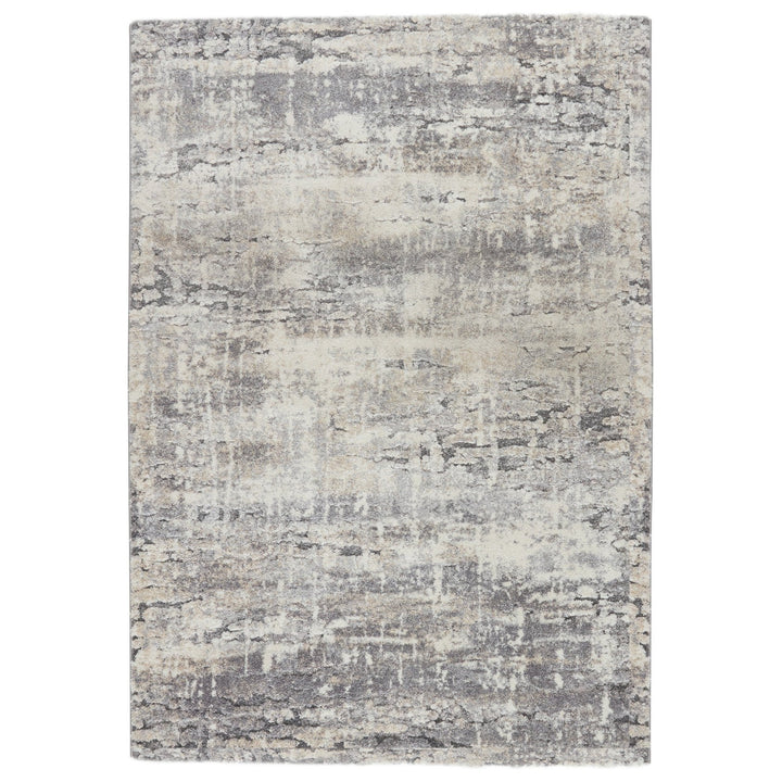 Vibe by Jaipur Living Benton Abstract Gray/ Ivory Runner Rug (3'X10')