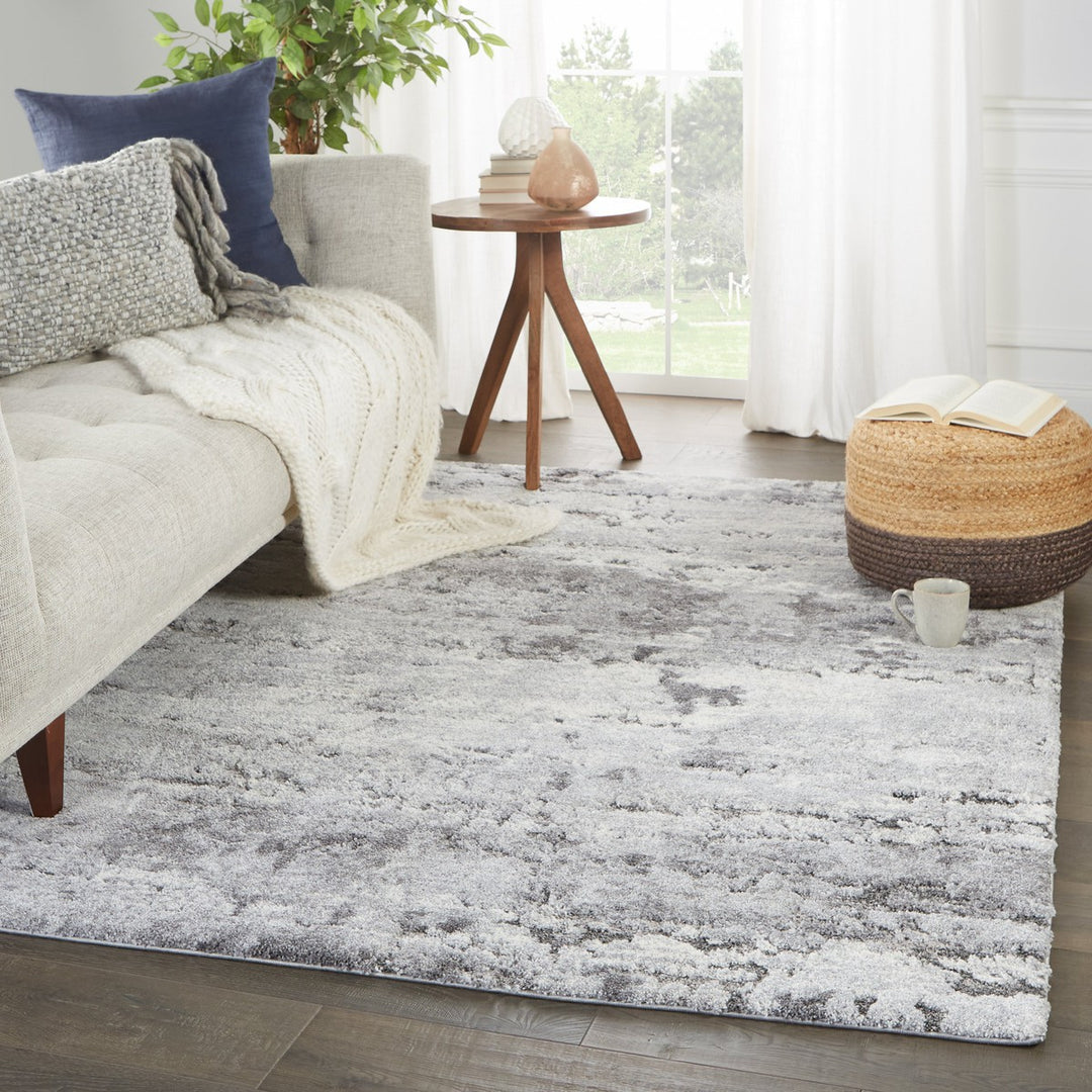 Vibe by Jaipur Living Coen Abstract Gray/ Ivory Area Rug (8'X10')