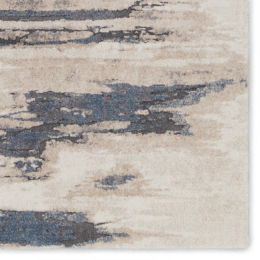 Vibe by Jaipur Living Yushan Abstract White/ Blue Area Rug (8'X10')