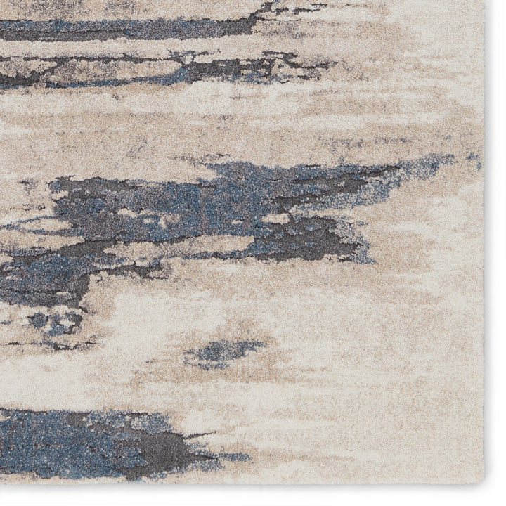 Vibe by Jaipur Living Yushan Abstract White/ Blue Area Rug (5'X7'6")