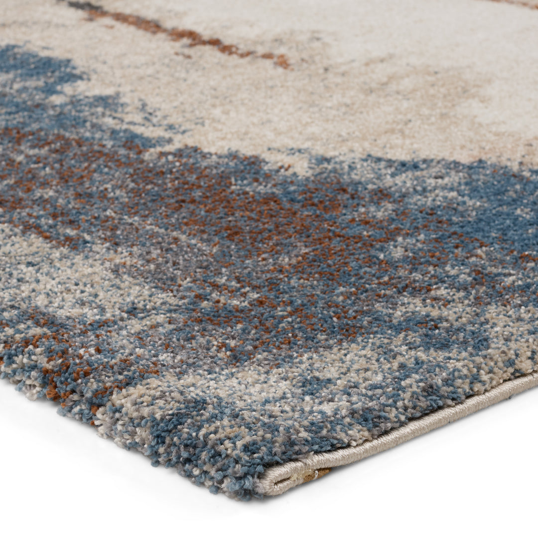 Vibe by Jaipur Living Sobia Abstract Tan/ Blue Area Rug (5'X7'6")