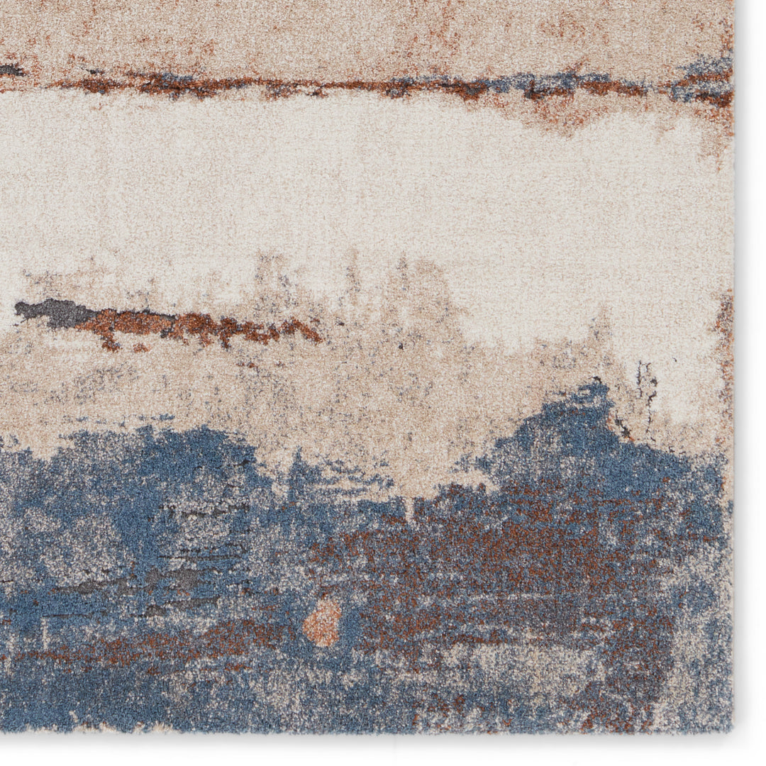 Vibe by Jaipur Living Sobia Abstract Tan/ Blue Area Rug (5'X7'6")