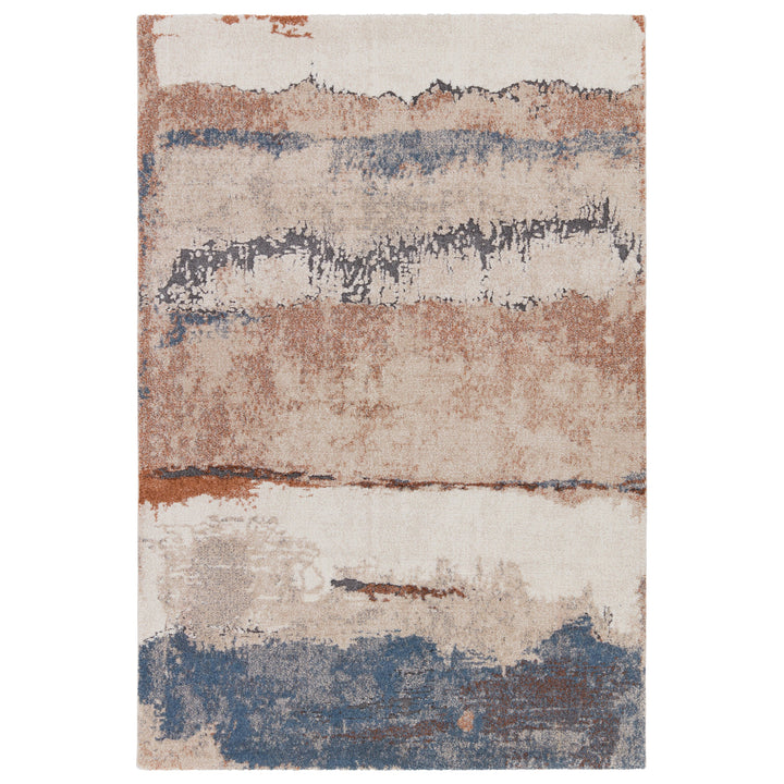 Vibe by Jaipur Living Sobia Abstract Tan/ Blue Runner Rug (3'X10')