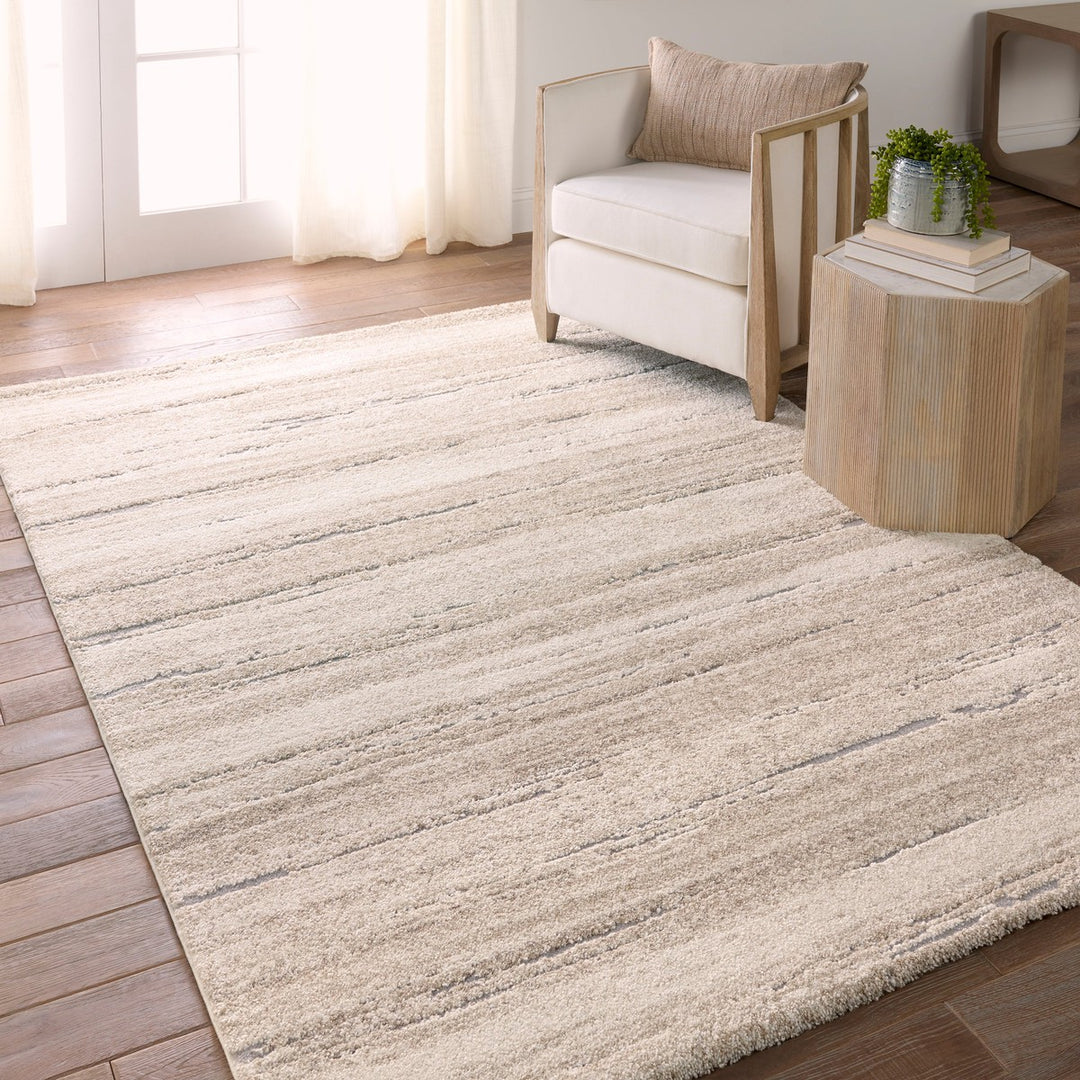 Vibe by Jaipur Living Caramon Abstract Tan/ Cream Area Rug (5'X7'6")