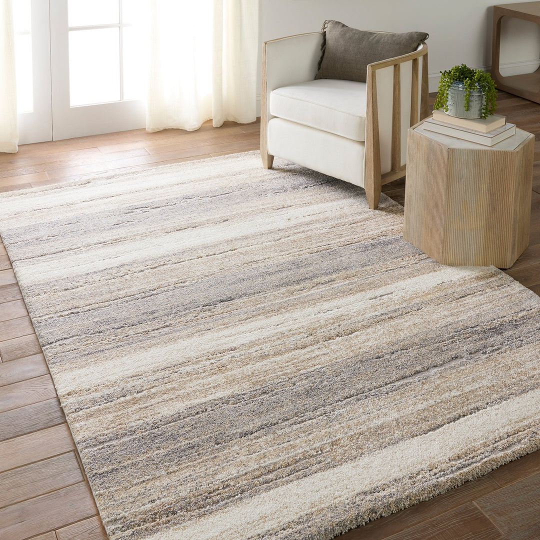 Vibe by Jaipur Living Caramon Abstract Tan/ Taupe Runner Rug (3'X10')