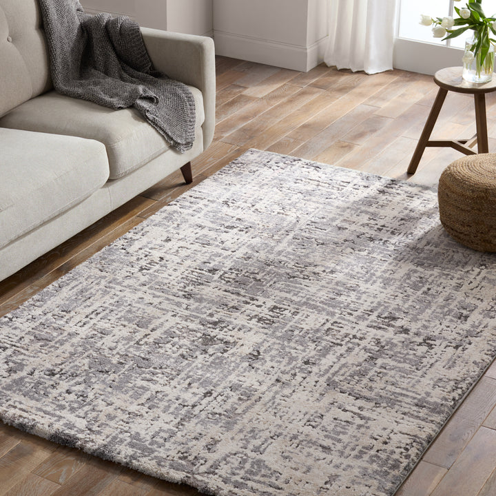 Vibe by Jaipur Living Gowon Abstract Gray/Cream Area Rug (9'3"X13')