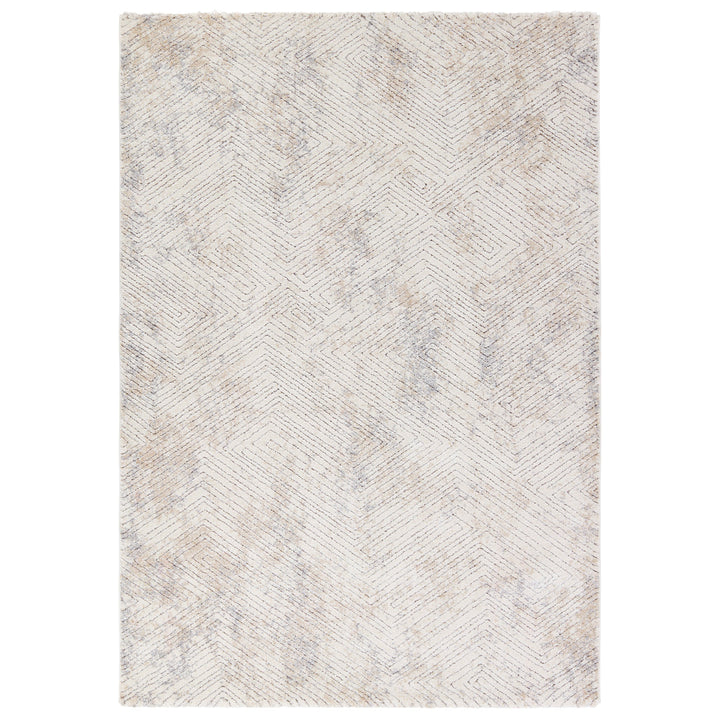 Vibe by Jaipur Living Natrix Geometric Cream/Silver Area Rug (9'3"X13')