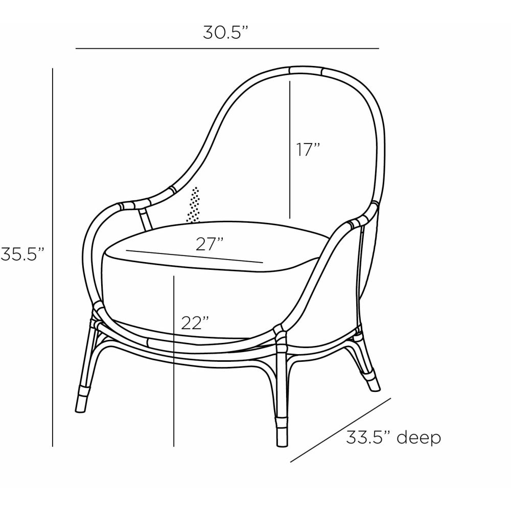 Keira Lounge Chair - Black