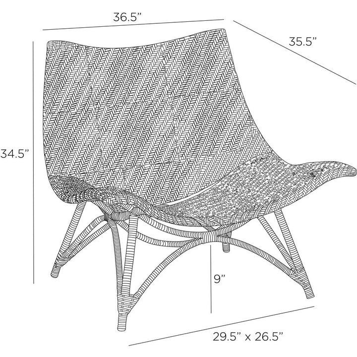 Catalina Outdoor Lounge Chair - Gray