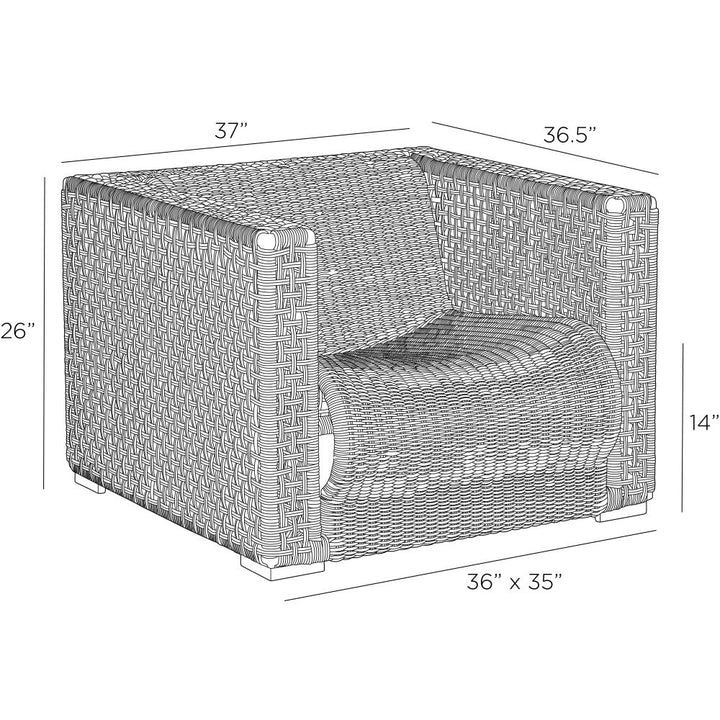 Delgado Outdoor Lounge Chair - Natural