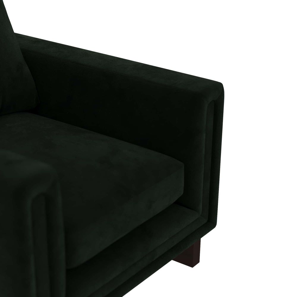 Ravelli Chair Forest Velvet Dark Walnut