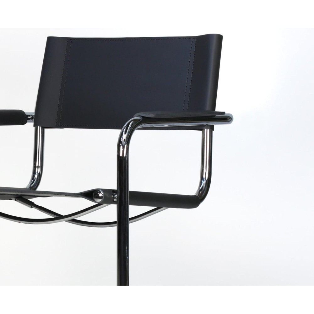 Italian Mart Stam Cantilever Armchair-France & Son-FSC121BLK-Dining ChairsSingle-3-France and Son