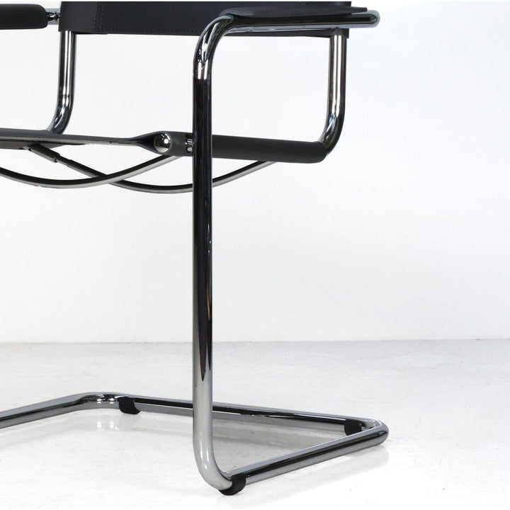 Italian Mart Stam Cantilever Armchair-France & Son-FSC121BLK-Dining ChairsSingle-4-France and Son